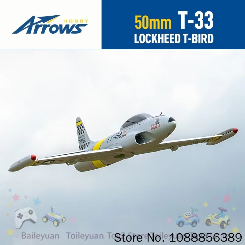 Avion RC T‑33 50 mm en mousse  - Rc Hobby Park avis et prix
