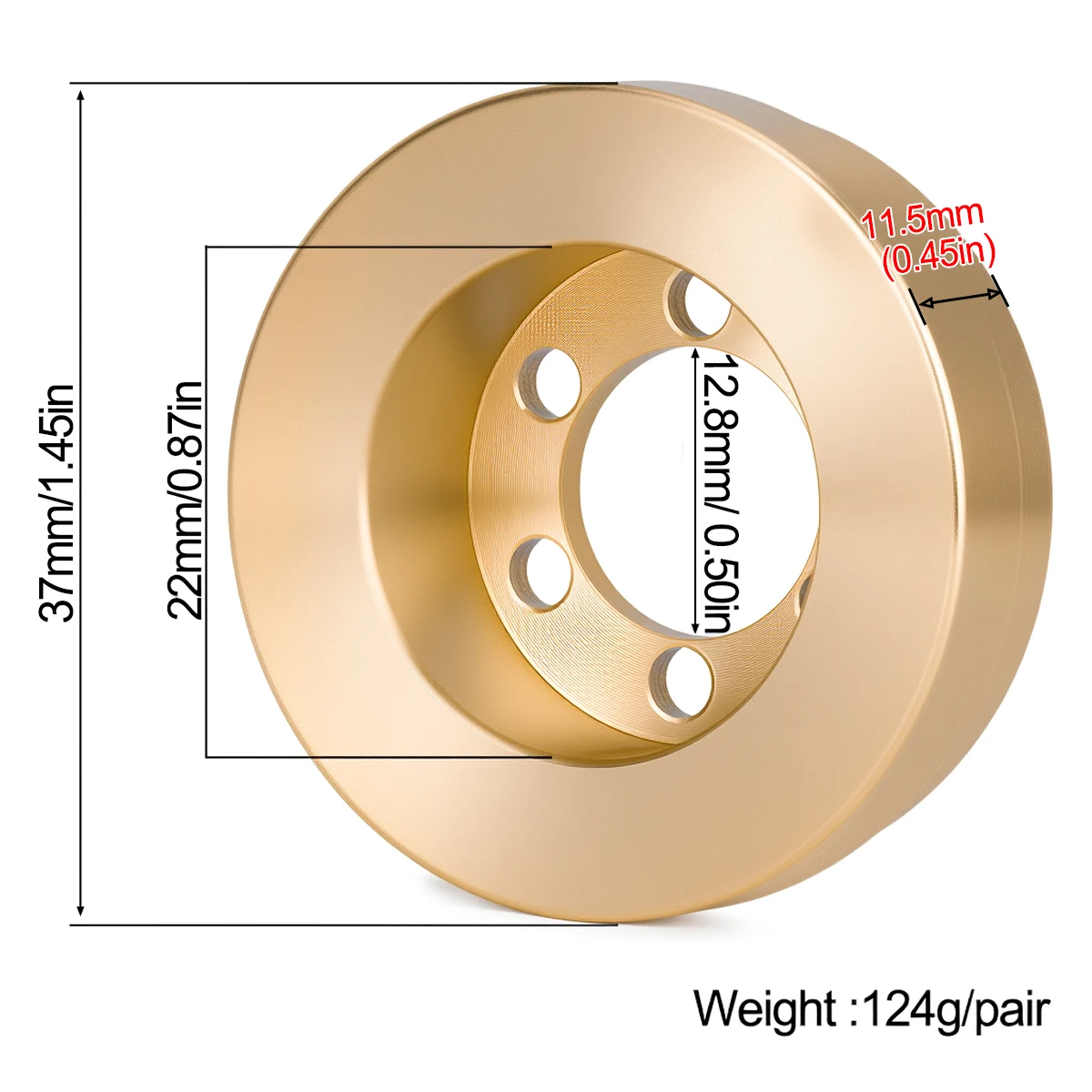 Contrepoids interne en laiton  - Wheel Rim Rc avis et prix